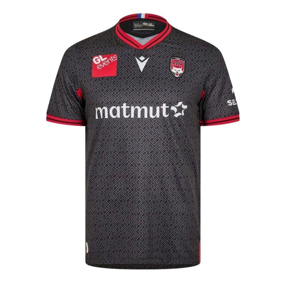 Macron Unisex Adult 2024/2025 Lyon Olympique Universitaire Rugby Rugby Shirt / B